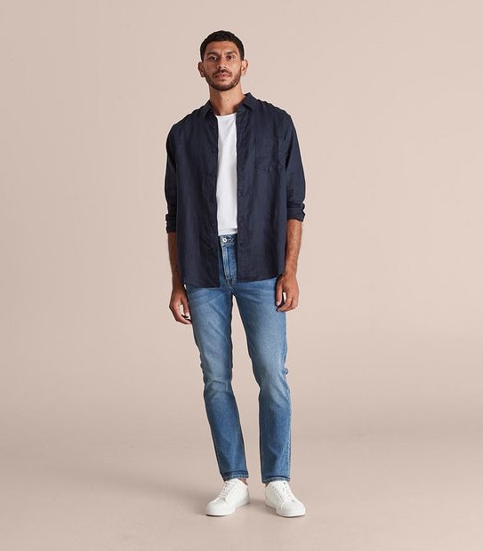 Long Sleeve European Linen Shirt