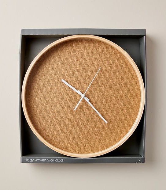 Ziggy Woven Wall Clock