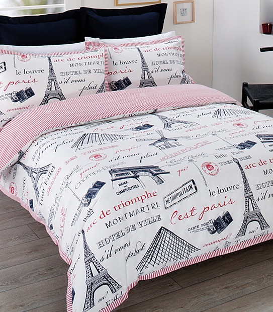 Ou'Est Paris Quilt Cover Set