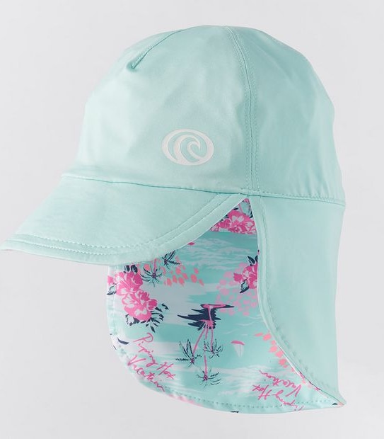 Piping Hot Reversible Swim Hat - Aqua