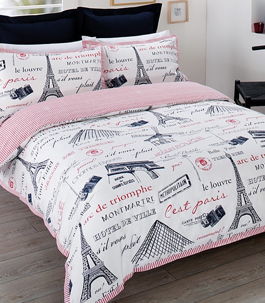 Ou'Est Paris Quilt Cover Set
