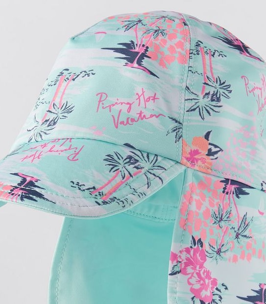 Piping Hot Reversible Swim Hat - Aqua