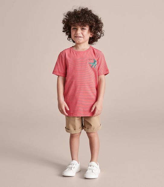 Striped Merry Rex-mas Christmas T-shirt