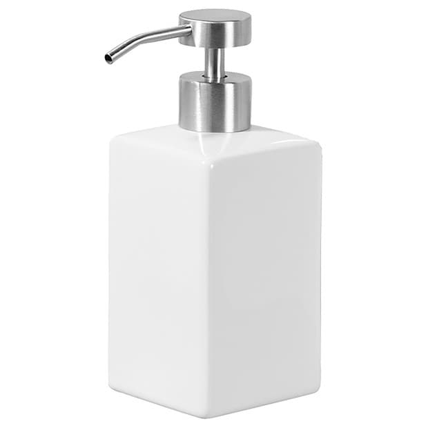 Ceramic Square Soap Dispenser White Target Australia