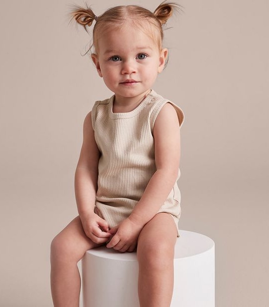 5 Pack Baby Organic Cotton Bodysuits