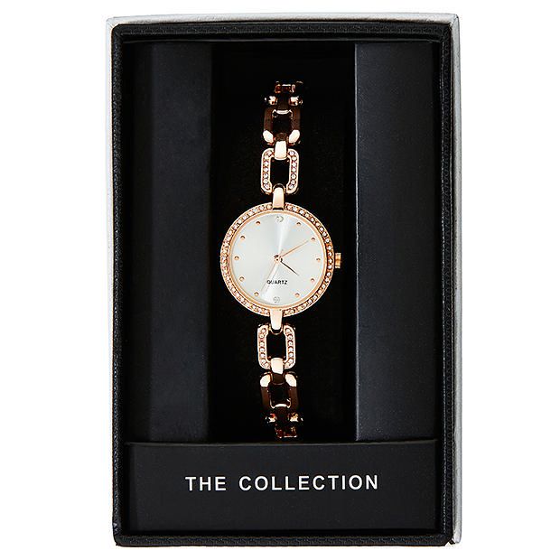 Women's Analogue Diamante Trim Watch Women's Analogue Diamante Trim Watch