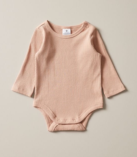 Baby Organic Cotton Rib Bodysuit