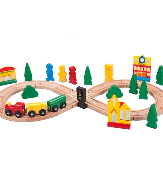 Young Ones Wooden Train Set