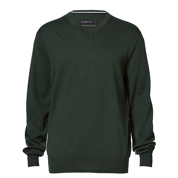 Australian Extra Fine Merino Wool VNeck Jumper Khaki Target Australia