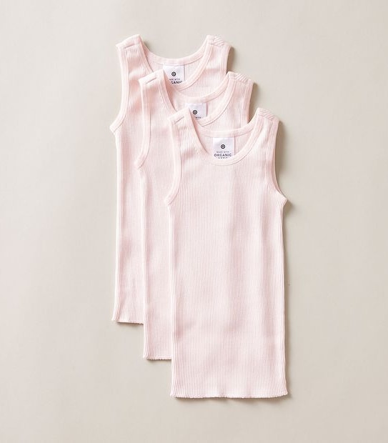 Baby Organic Cotton 3 Pack Vests