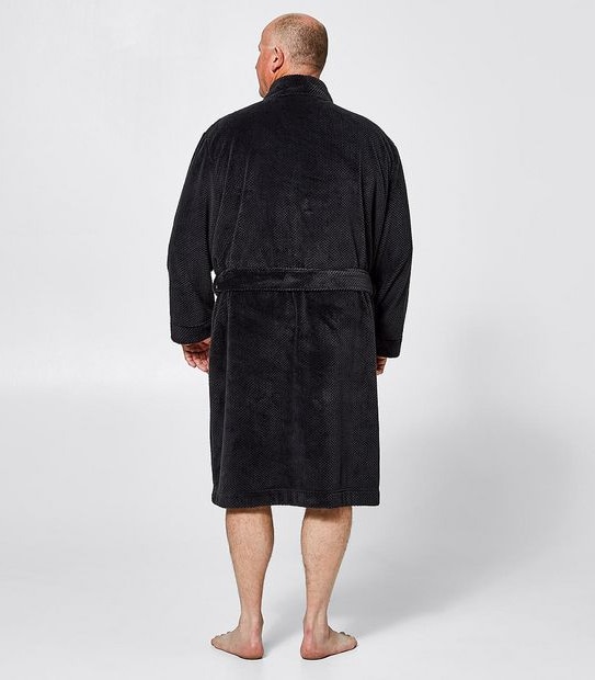 Mr Big Jacquard Fleece Dressing Gown