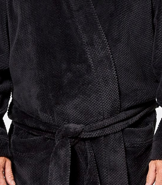 Mr Big Jacquard Fleece Dressing Gown