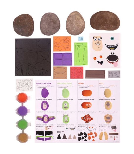 Disney Pixar -  Make Your Own Rock Characters