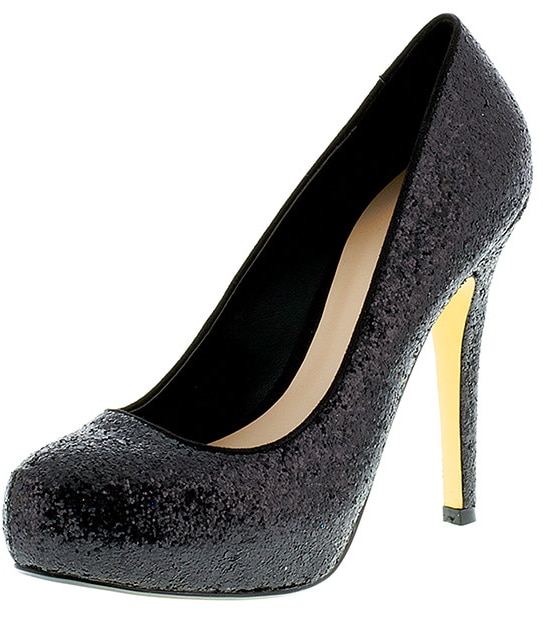 Astoria Glitter Pumps- Black
