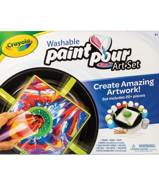Crayola Washable Paint & Pour Art Set