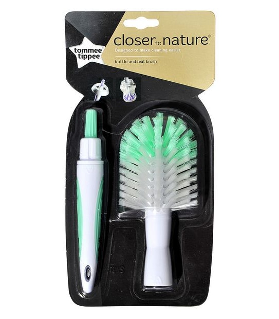 Tommee Tippee Closer To Nature Bottle And Teat Brush Assorted