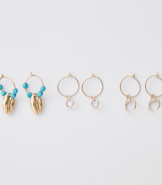 Lily Loves 3 Pack Drop Earrings - Blue