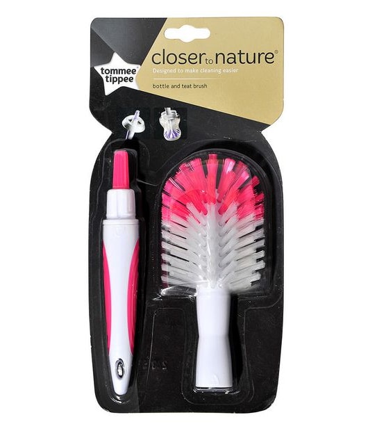 Tommee Tippee Closer To Nature Bottle And Teat Brush Assorted