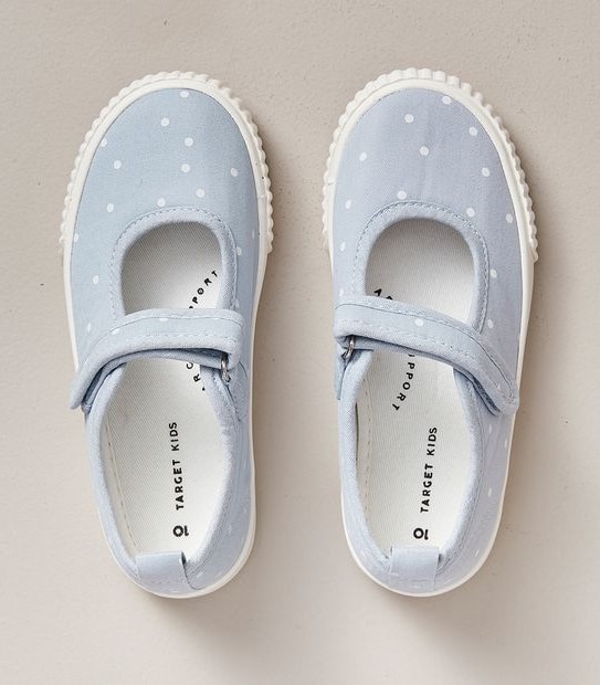 Kids Junior Mary Jane Shoes - Blue Spot