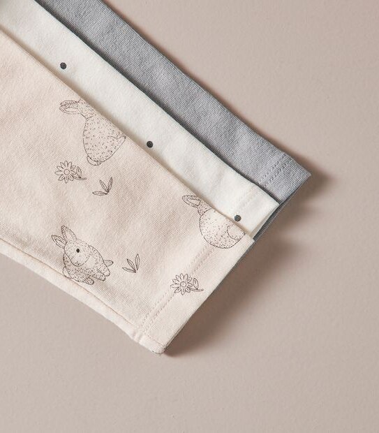 Baby Organic Cotton 3 Pack Leggings