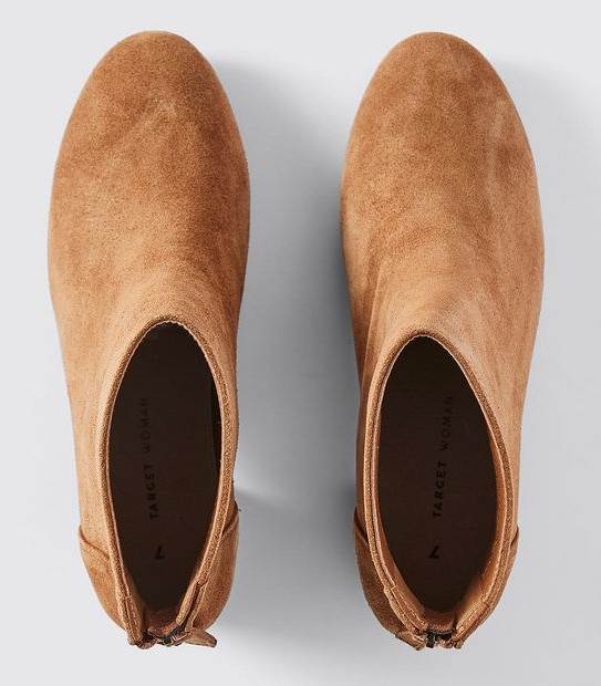 Belair Suede Round Toe Ankle Boots - Tan