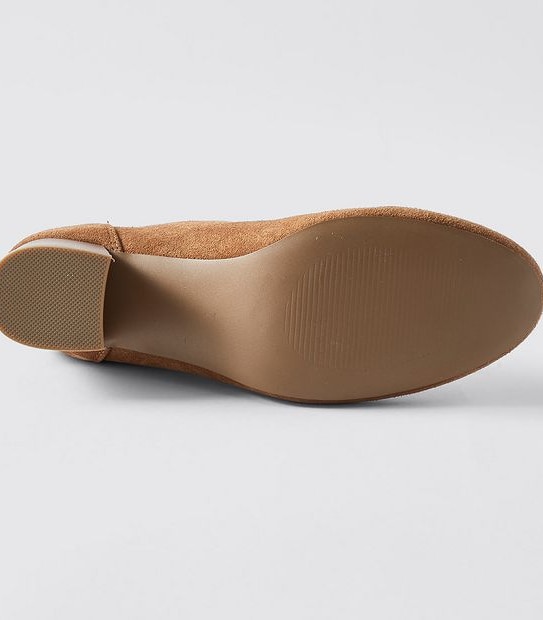 Belair Suede Round Toe Ankle Boots - Tan