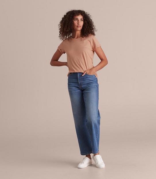 Cotton/Modal Relaxed Crew T-Shirt
