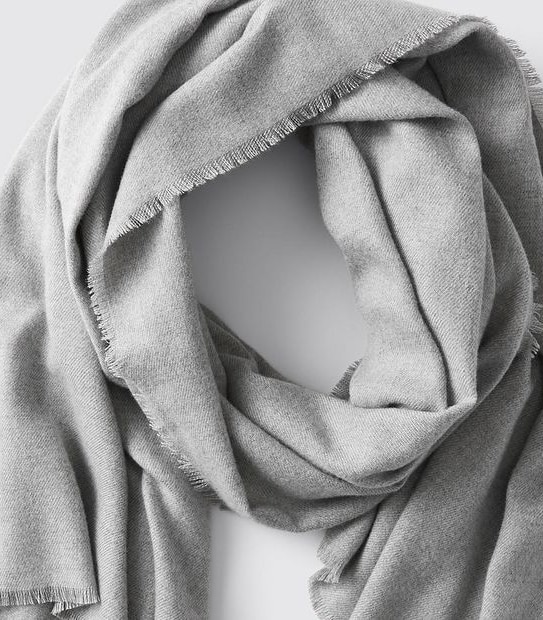 Classic Woven Scarf - Light Grey