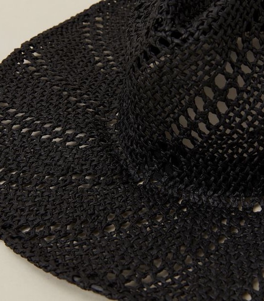 Mid Brim Crochet Straw Hat