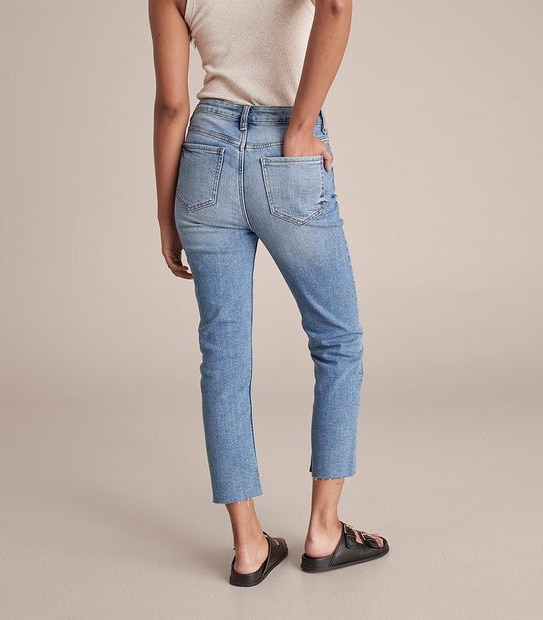 Alexa Straight High Rise Cropped Length Jeans 