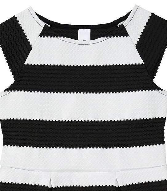 Textured Stripe Party Dress