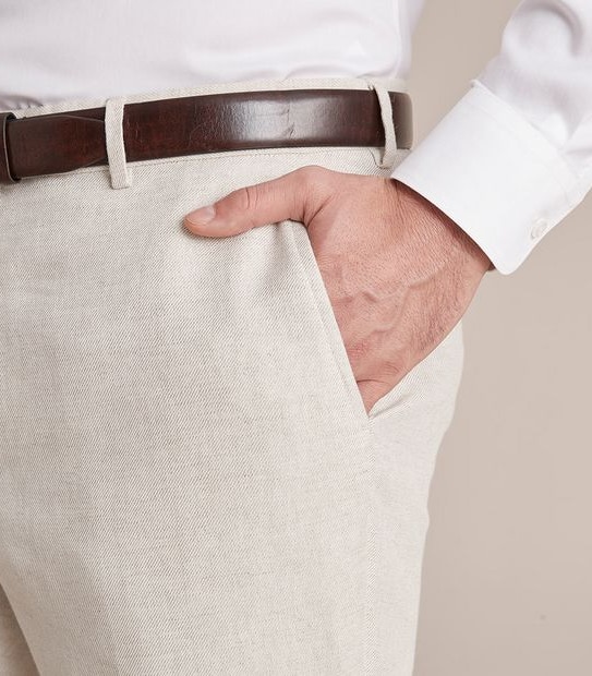 Preview Linen Blend Twill Suit Trousers