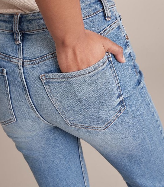Alexa Straight High Rise Cropped Length Jeans 