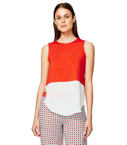 Rachael Zheng Sheer Panel Top