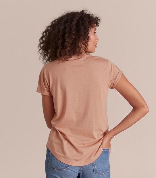 Cotton/Modal Relaxed Crew T-Shirt