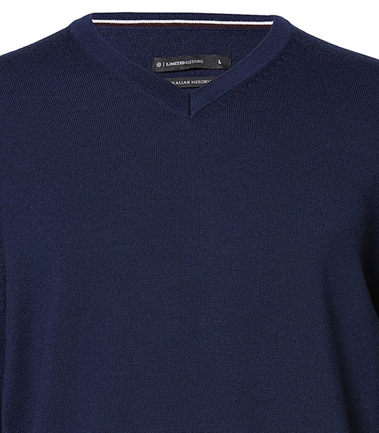 Australian Extra Fine Merino Wool V-Neck Jumper