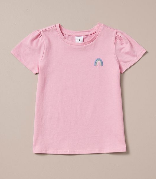 SE250887_04 SS EMROIDERED TEE RAINBOW PINK