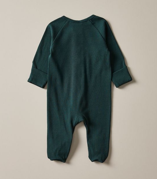 Baby Organic Cotton Rib Coverall