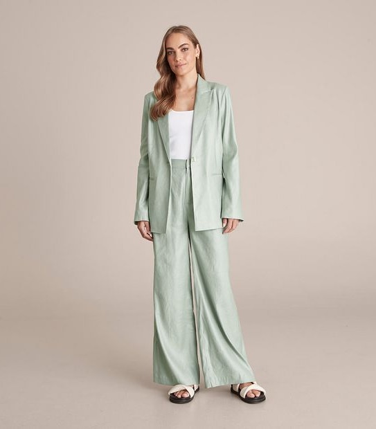 Preview Linen Blend Relaxed Blazer