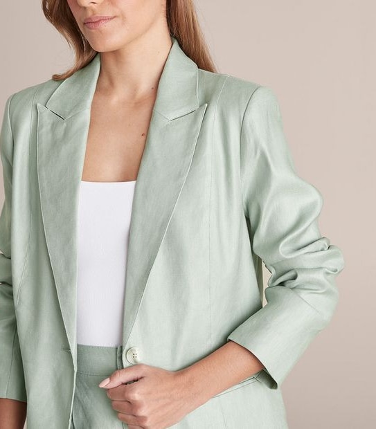 Preview Linen Blend Relaxed Blazer
