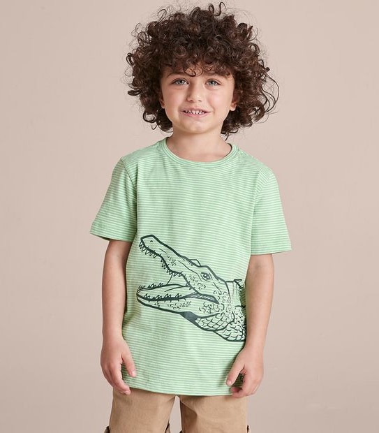 Striped Crocodile T-shirt