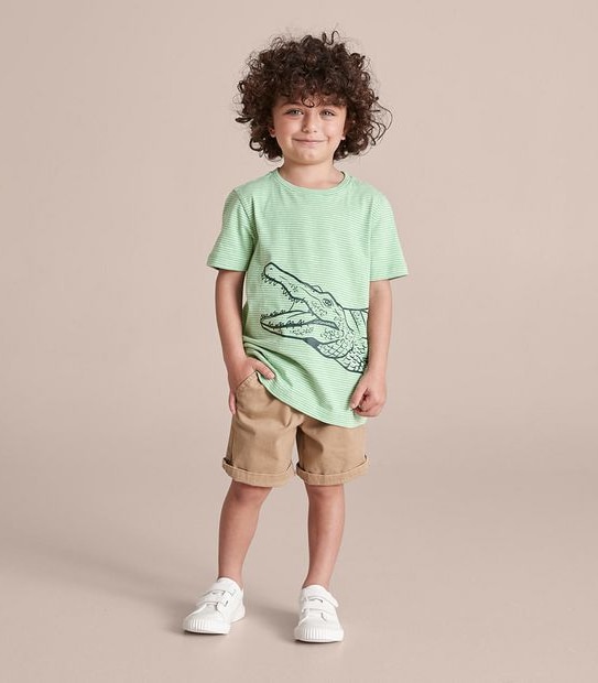 Striped Crocodile T-shirt