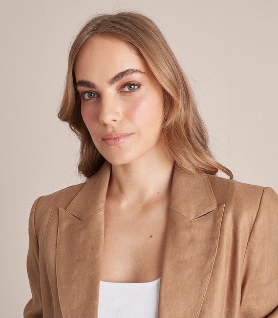 Preview Linen Blend Relaxed Blazer