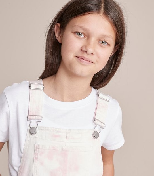 Denim Tie-Dye Shortall
