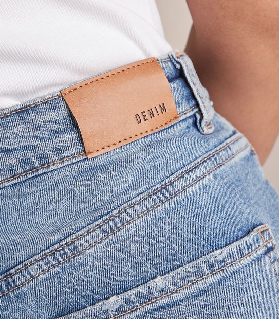Kelsey Wide Leg High Rise Crop Length Denim Jeans