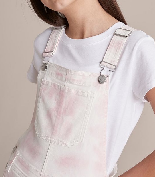 Denim Tie-Dye Shortall