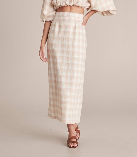 Preview European Linen Straight Maxi Skirt