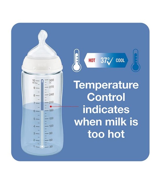 NUK First Choice Temp Control Twin Pack 300ml