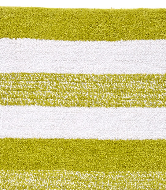 Grandeur Marle Stripe Bath Mat - Green