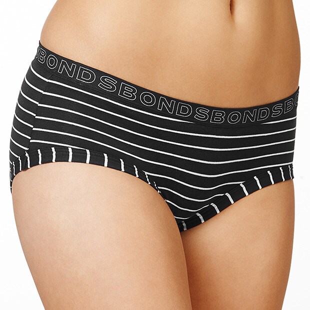 Bonds® Hipster Boyleg - Black Stripe Bonds® Hipster Boyleg - Black Stripe